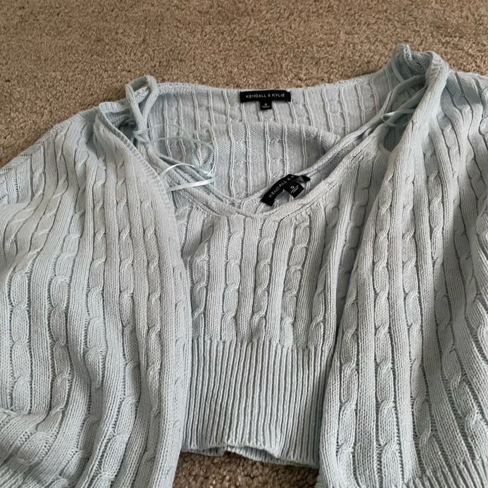 Size small Kendall and Kylie sweater and tank set